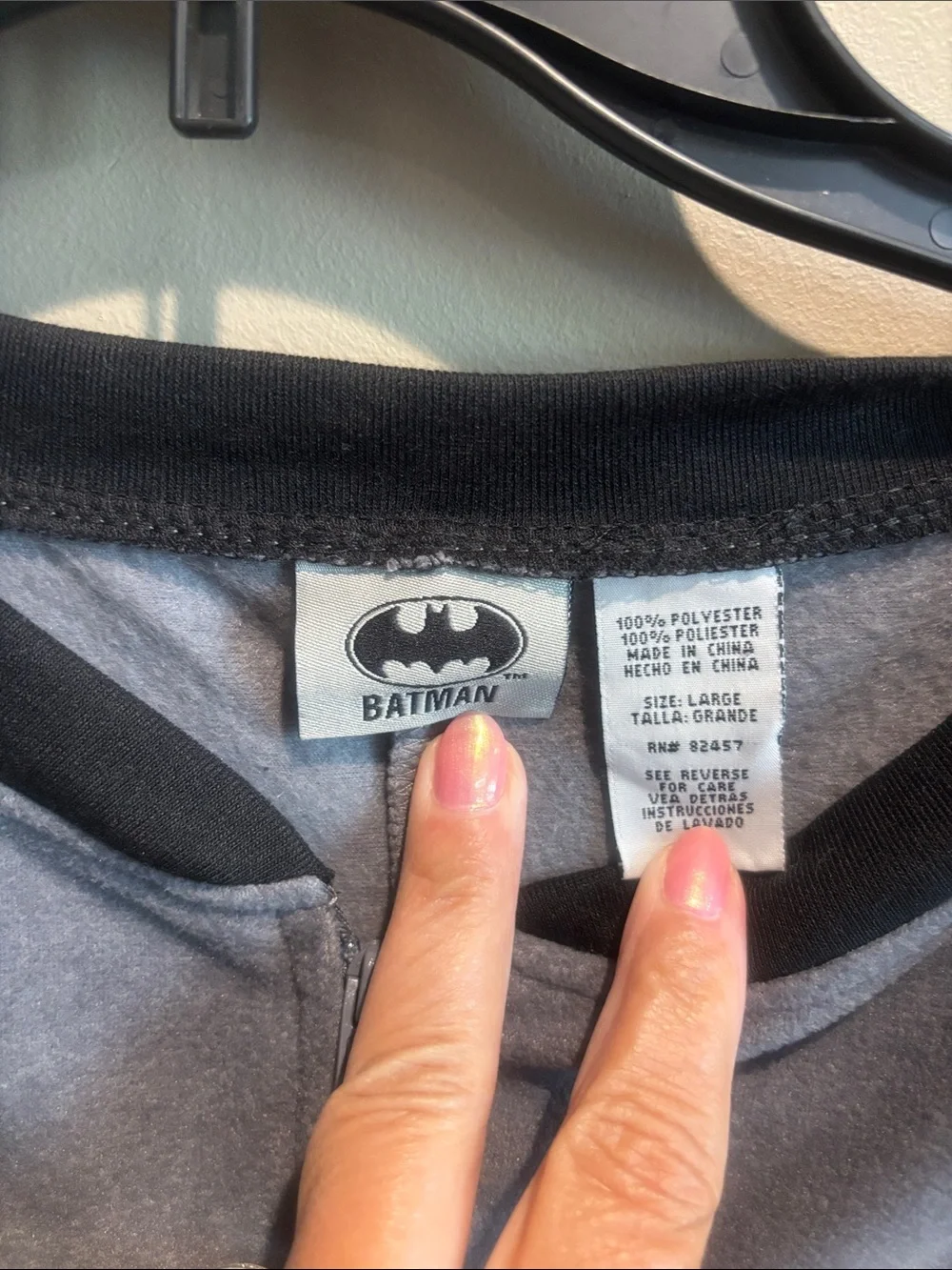 Batman Gray & Yellow Onesie Costume